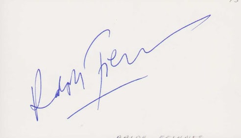 Ralph Fiennes signature Harry Potter