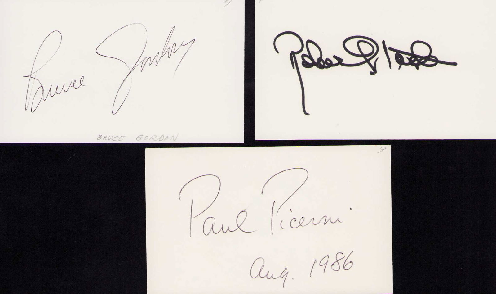 Untouchables TV series cast set of signatures (1 of 1)