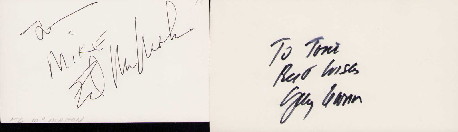 The Tonight Show set of signatures (1 of 1)