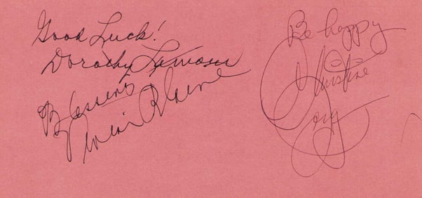 Christine Jorgensen signature