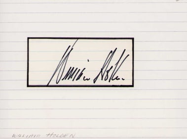 William Holden signature