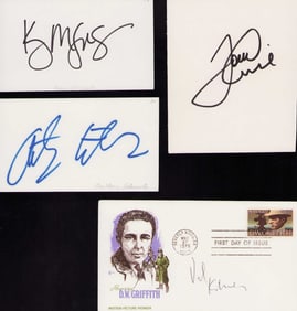 Top Gun set of cast signatures