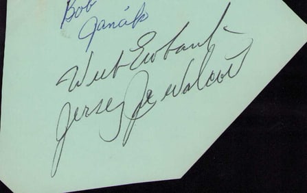 Jersey Joe Walcott signature