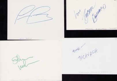 Wings cast set of signatures