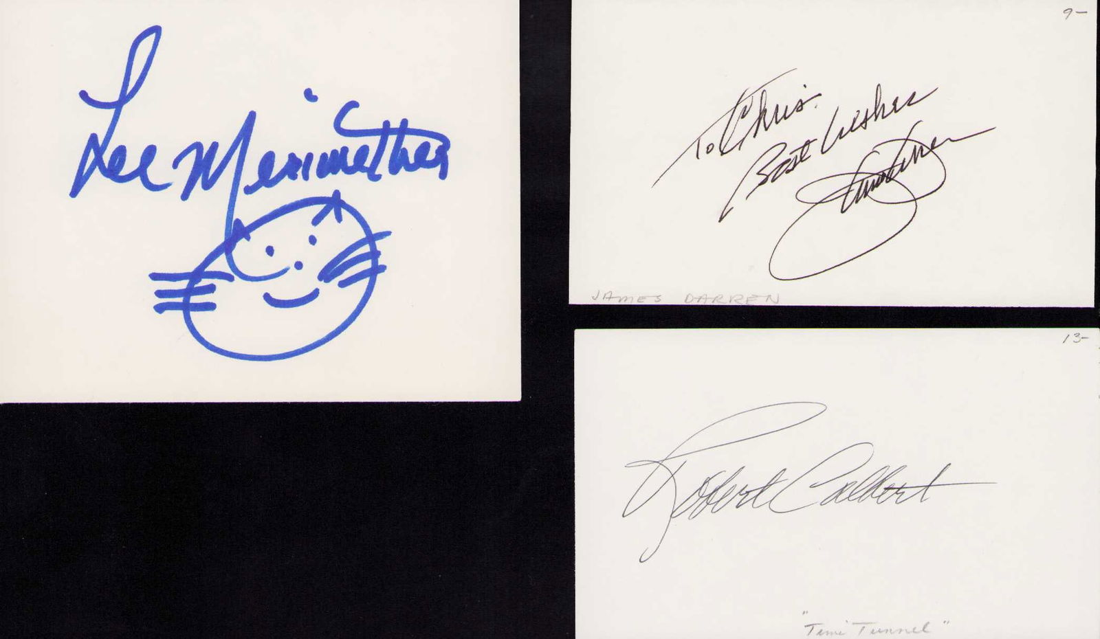 Time Tunnell cast set of signatures (1 of 1)