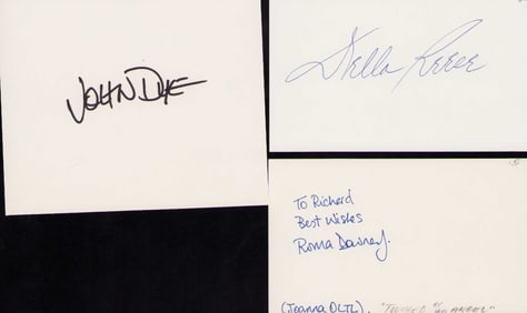 Touched by an Angel cast set of signatures