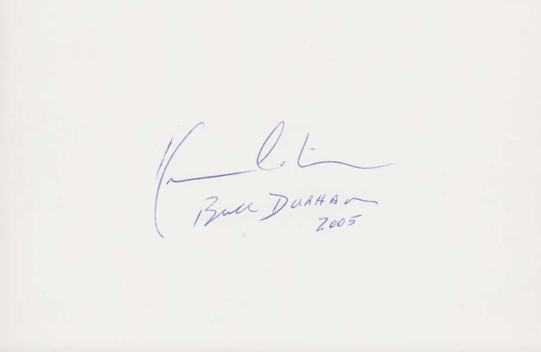 Kevin Costner signature adding Bull Durham (1 of 1)