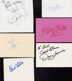 The Wonder Years cast set of signatures