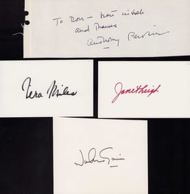 Psycho cast set of signatures