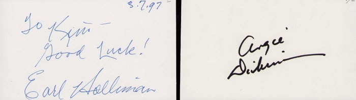 Police Woman set of cast signatures