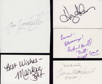 Night Court set of cast signatures