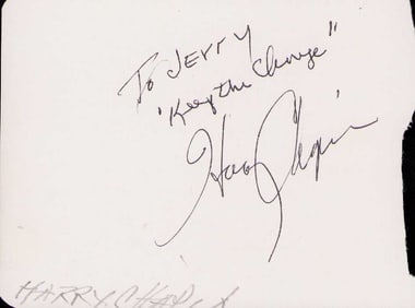 Harry Chapin signature