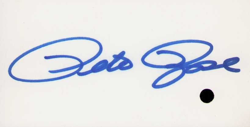 Pete Rose signature (1 of 1)
