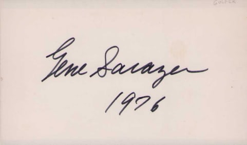 Gene Sarazen signature