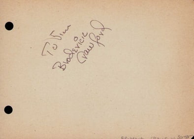 Broderick Crawford signature