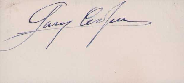 Gary Cooper signature (1 of 1)