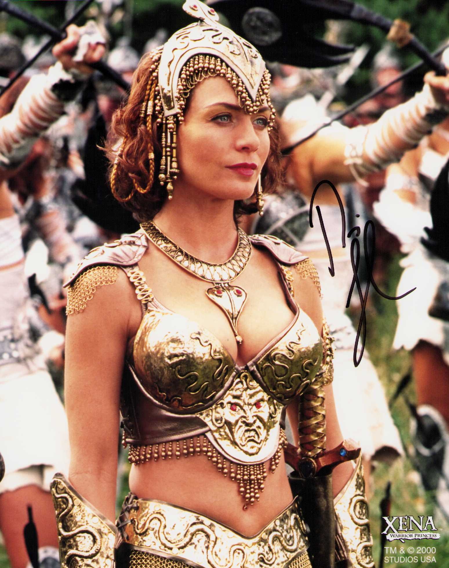 Paris Jefferson signed photograph: In character from Xena Warrior Princess series 8x10 Certificate of AuthenticityEVERY item in this auction comes with at minimum a fully illustrated and serial numbered COA signed by the worlds leading