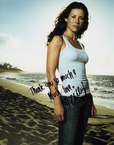 Evangeline Lilly signed photograph