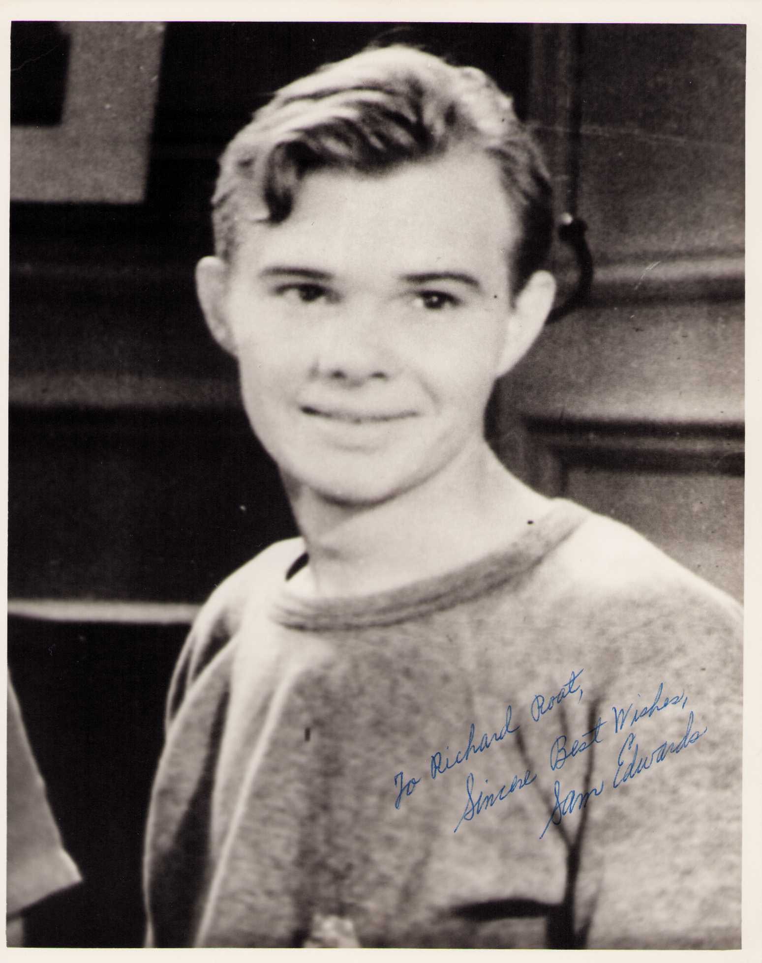 Sam Edwards signed photograph (1 of 1)