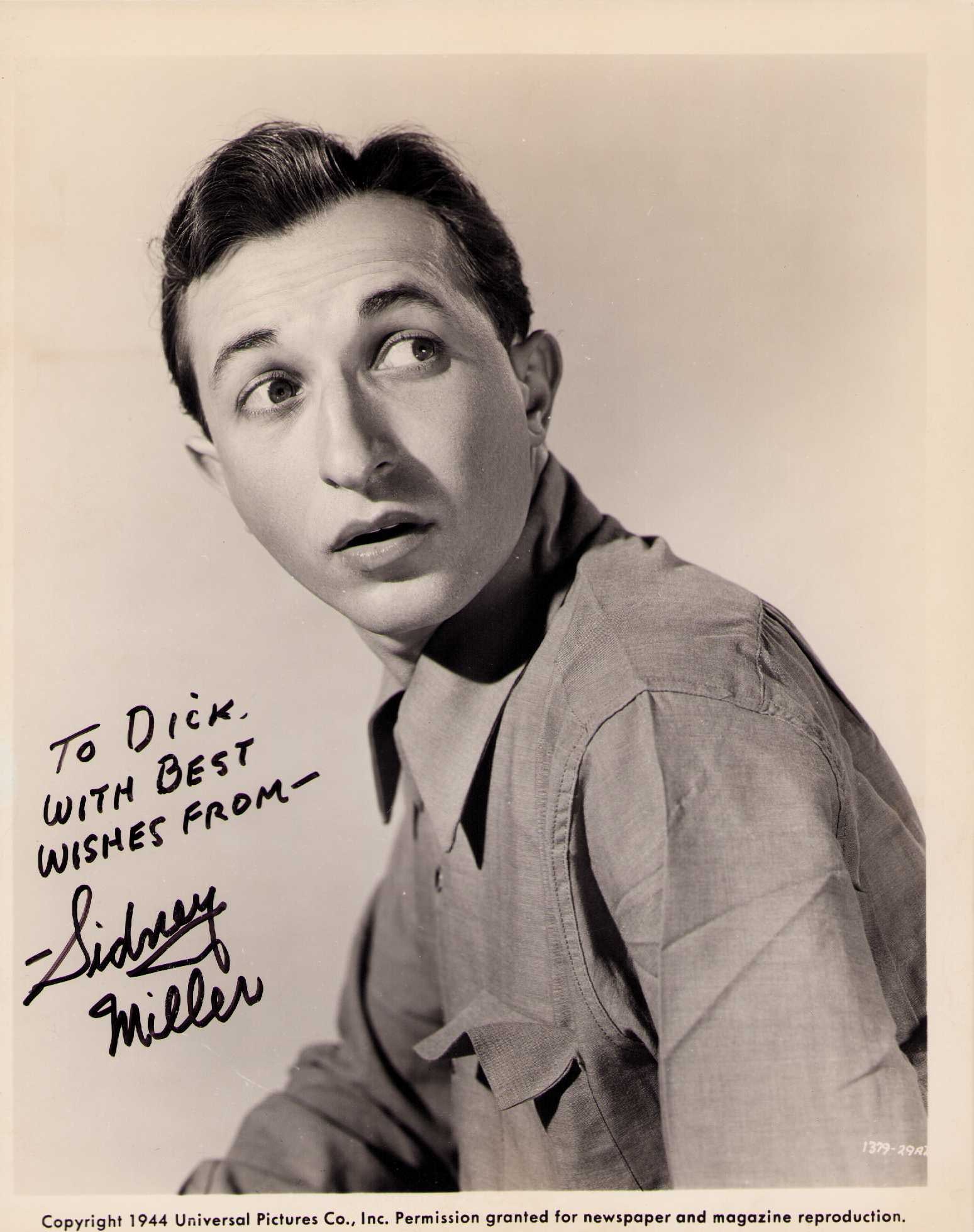 Sidney Miller signed photograph (1 of 1)