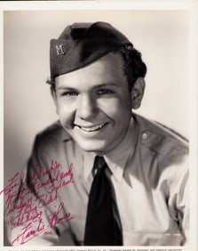 Frankie Thomas signed rare photograph