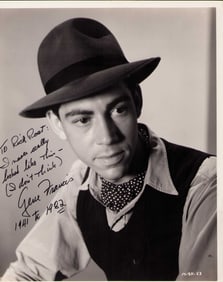 Gene Francis signed photograph