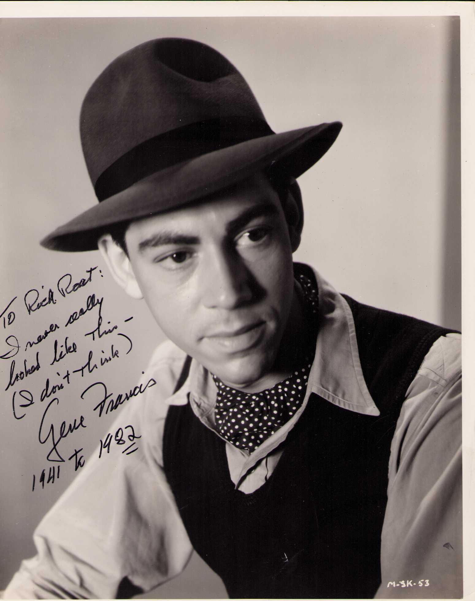 Gene Francis signed photograph (1 of 1)