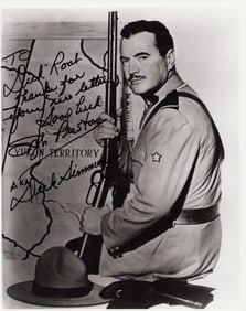 Dick Simmons signed photograph