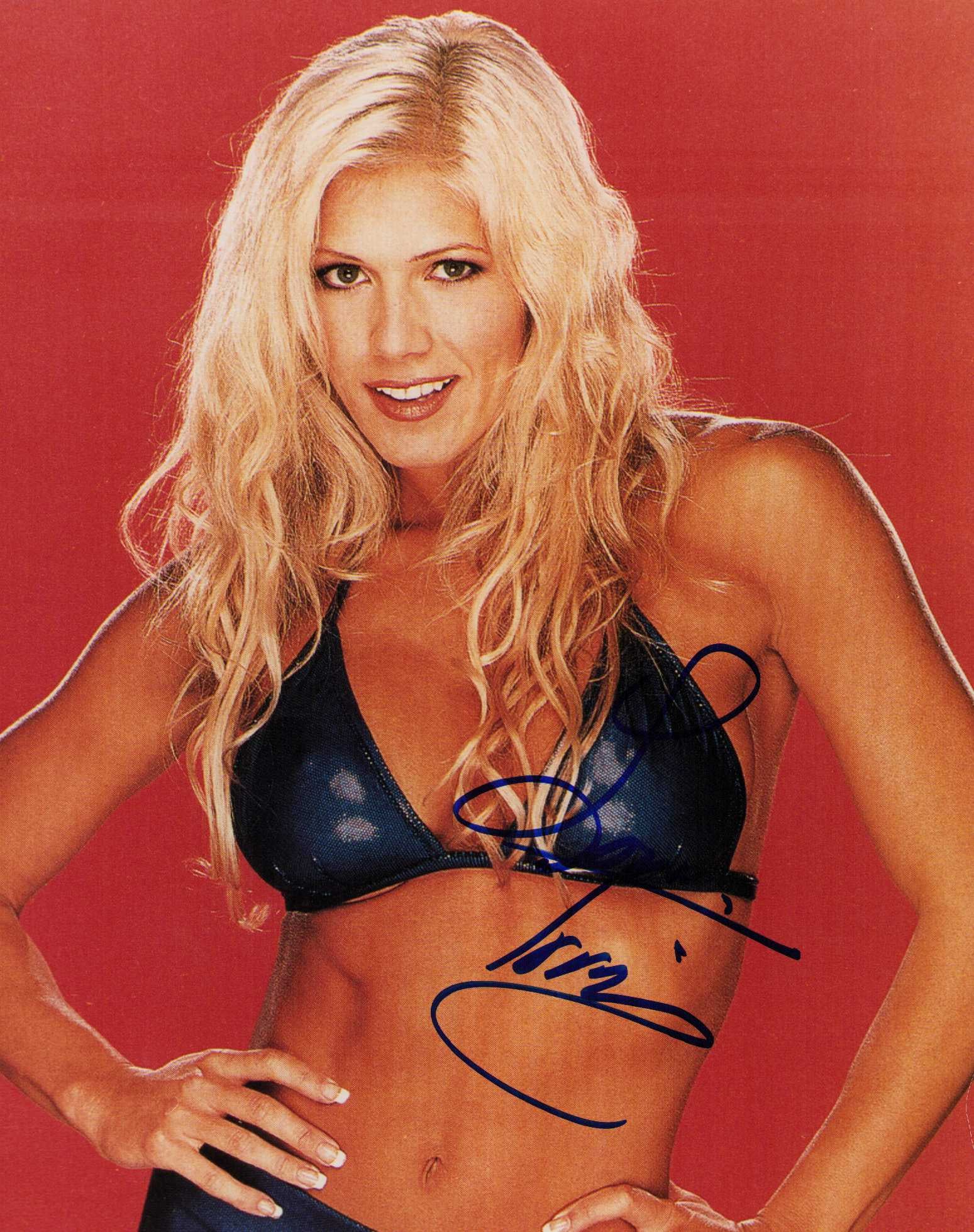 Torrie Wilson signed photograph: Sexy vintage signed 8x10 of actress Certificate of AuthenticityEVERY item in this auction comes with at minimum a fully illustrated and serial numbered COA signed by the worlds leading