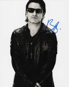 BONO signed photograph