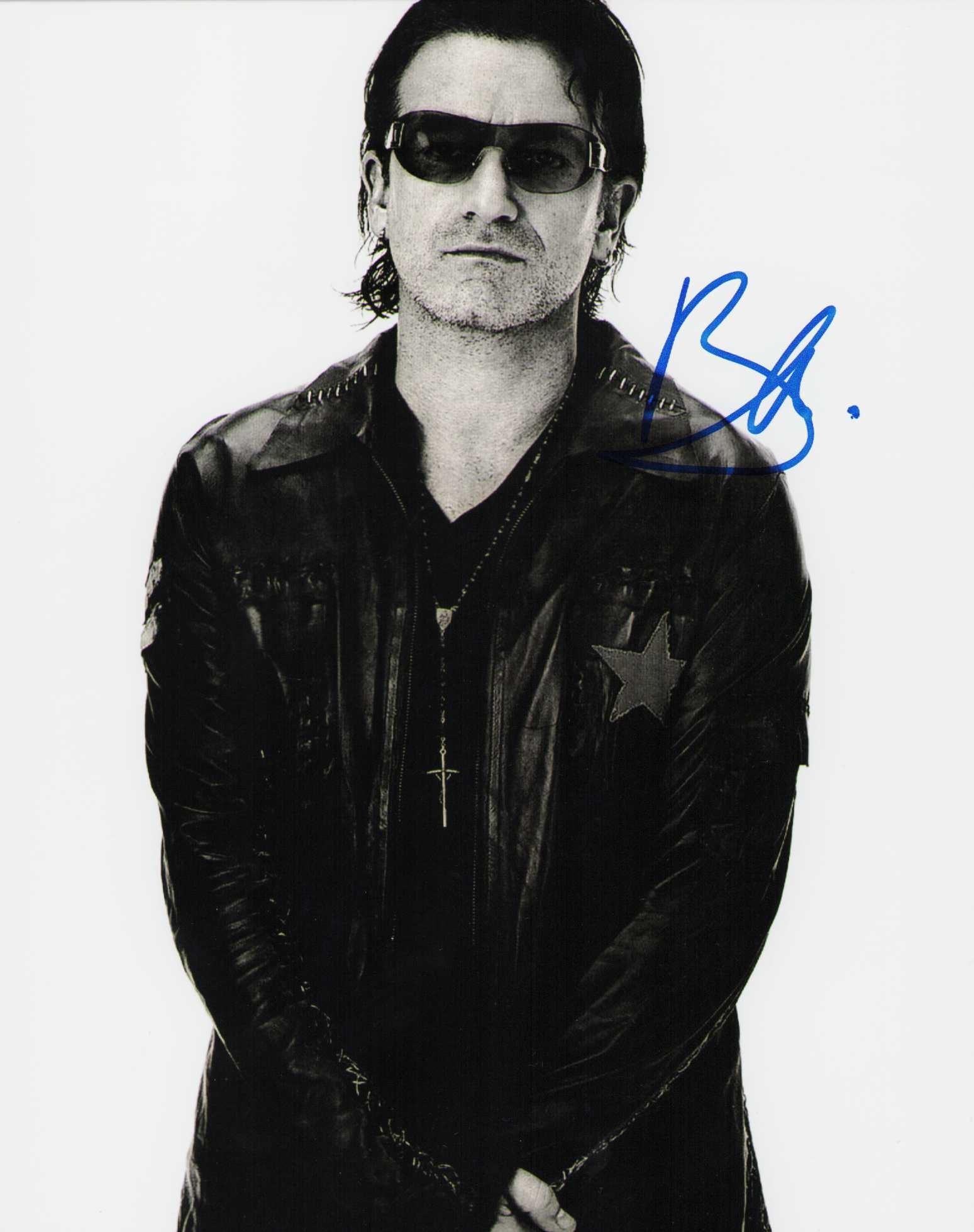 BONO signed photograph (1 of 1)