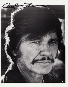 Charles Bronson signed photograph