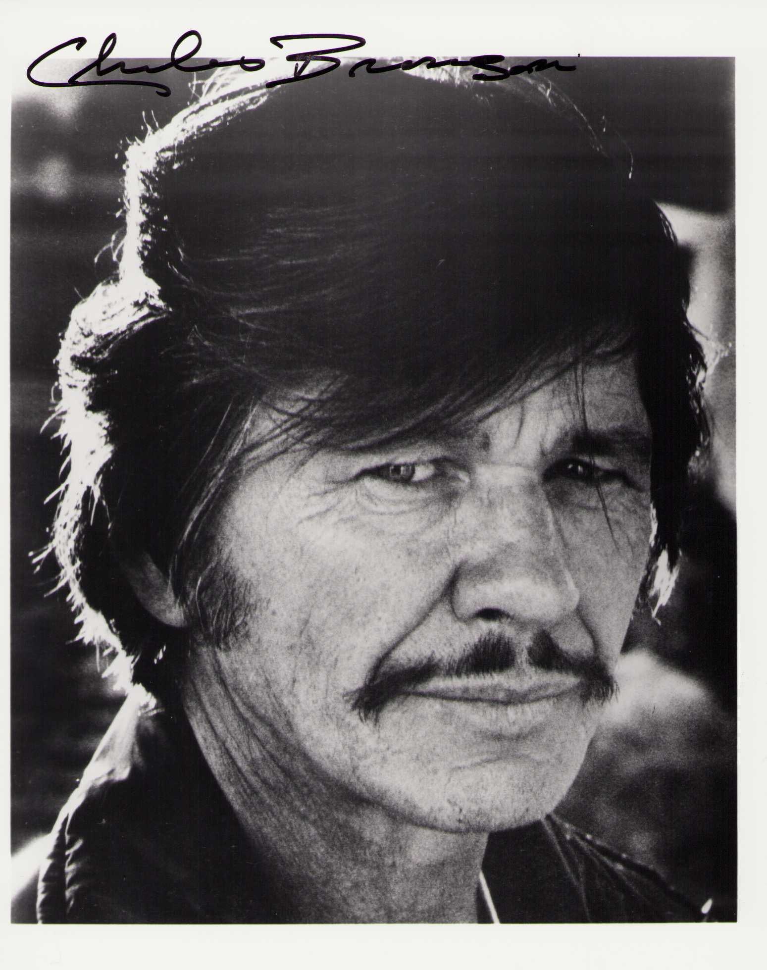 Charles Bronson signed photograph (1 of 1)