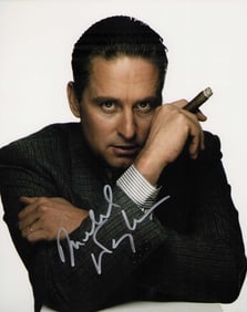 Michael Douglas signed photograph