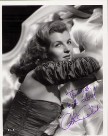 Corrine Calvert signed photograph