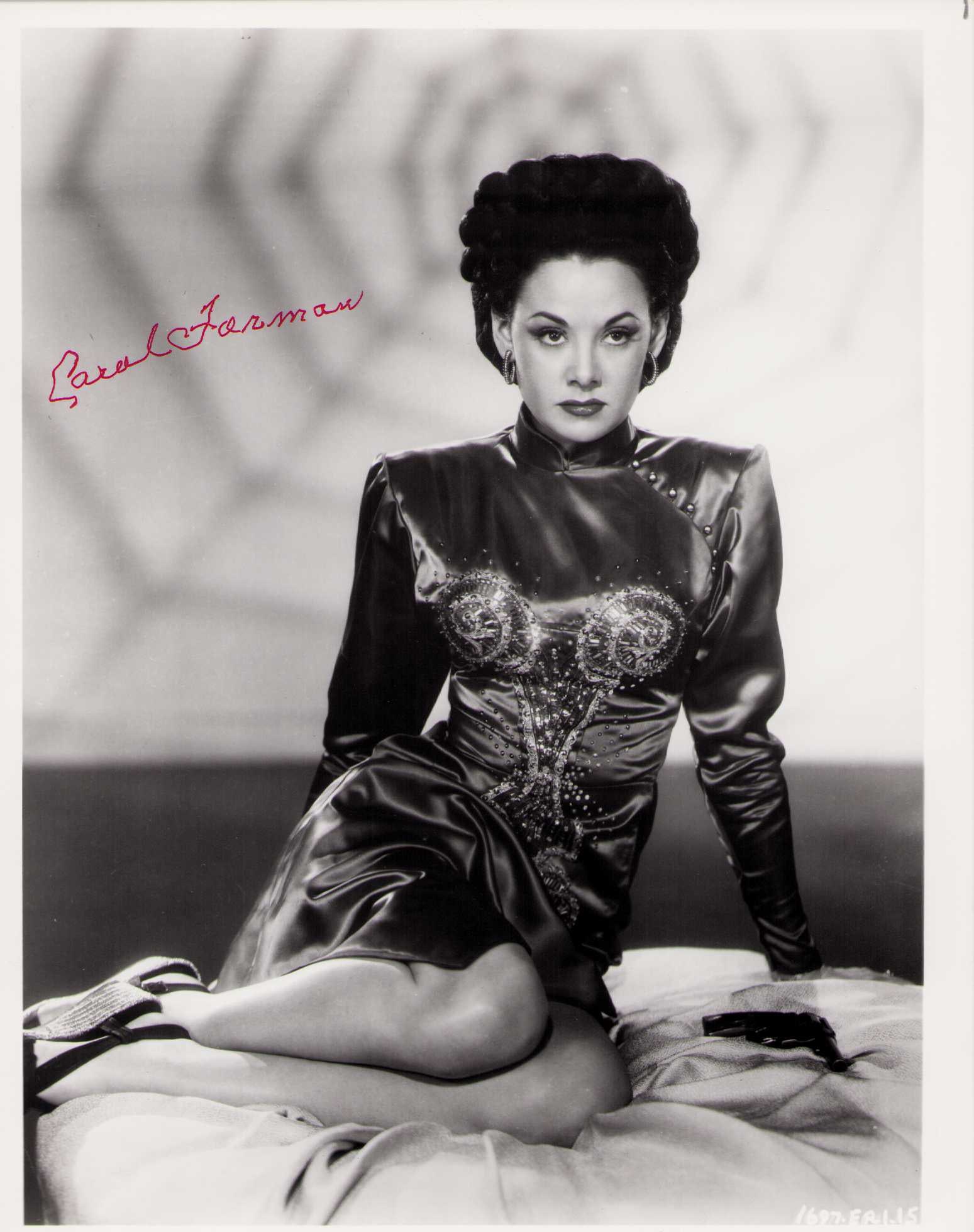 Carol Forman signed photograph: A vintage still signed late ini life by the uncommon deceased star Certificate of AuthenticityEVERY item in this auction comes with at minimum a fully illustrated and serial numbered COA signed by the