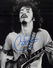 Carlos Santana signed photograph