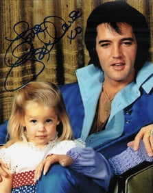 Lisa Marie Presley signed photograph