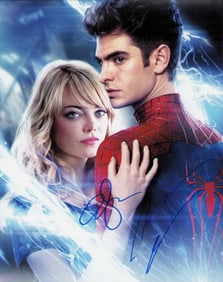 Spiderman cast signed photograph
