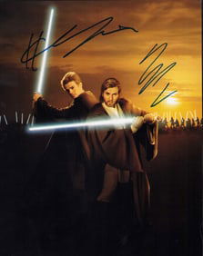 McGregor and Christensen signed Star Wars photograph