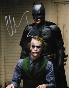 Christian Bale signed photograph