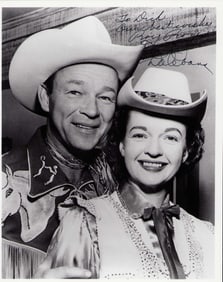 Roy and Dale Rogers signed photograph