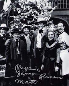 Jim Arness signed photograph