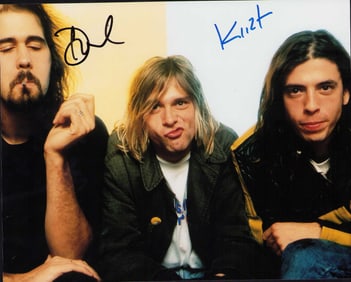 Nirvana signed photograph