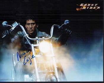Nicolas Cage signed photograph