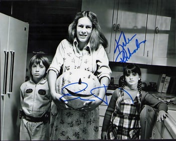 Halloween signed cast photograph
