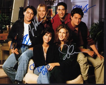 Friends cast signed photograph