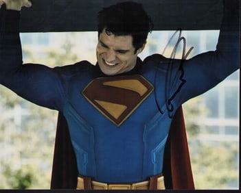 David Corenswet signed Superman photograph