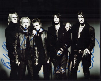 Aerosmith signed photograph