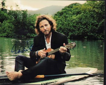 Eddie Vedder signed photograph